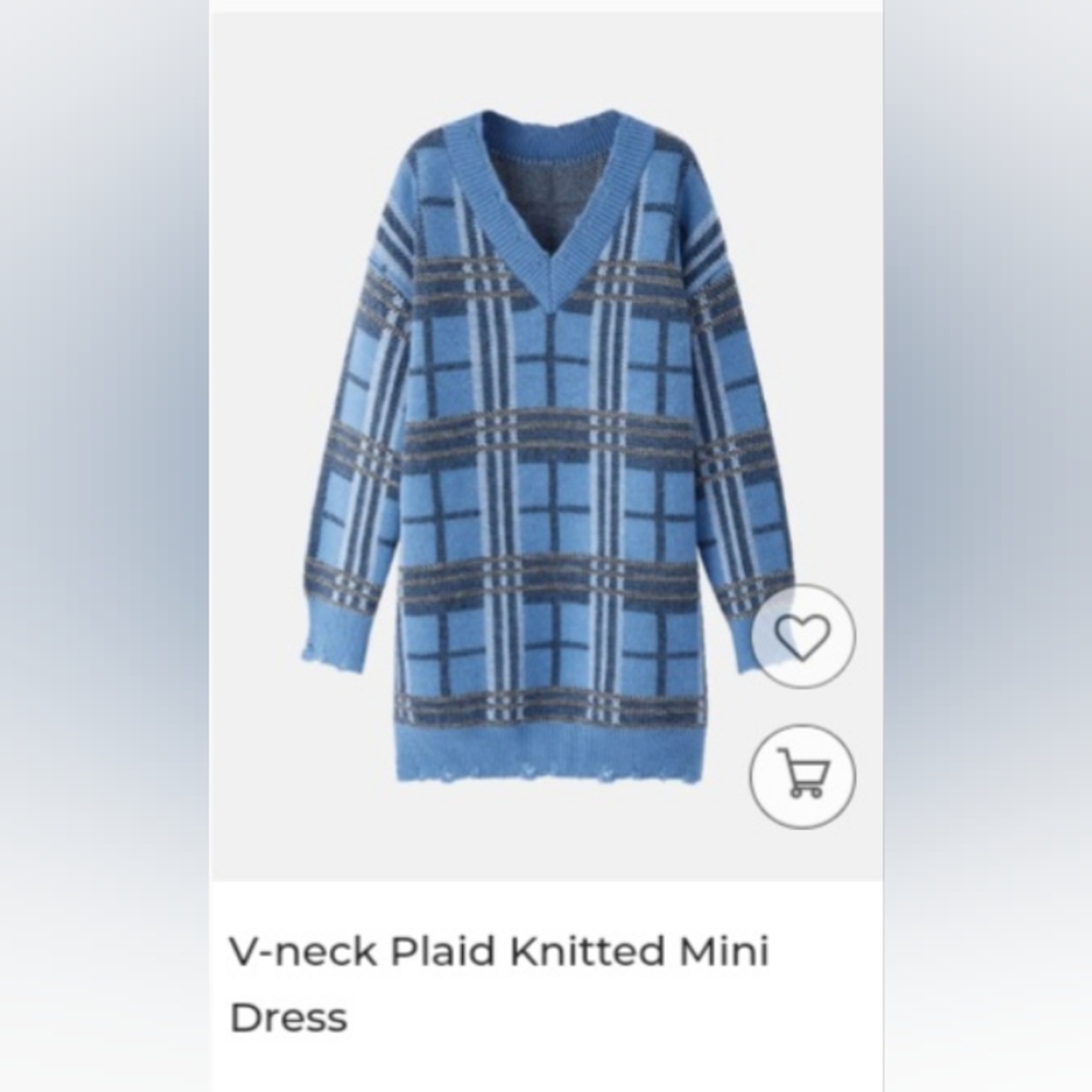 LEDiN Plaid Mini Dress - Picture 2 of 2